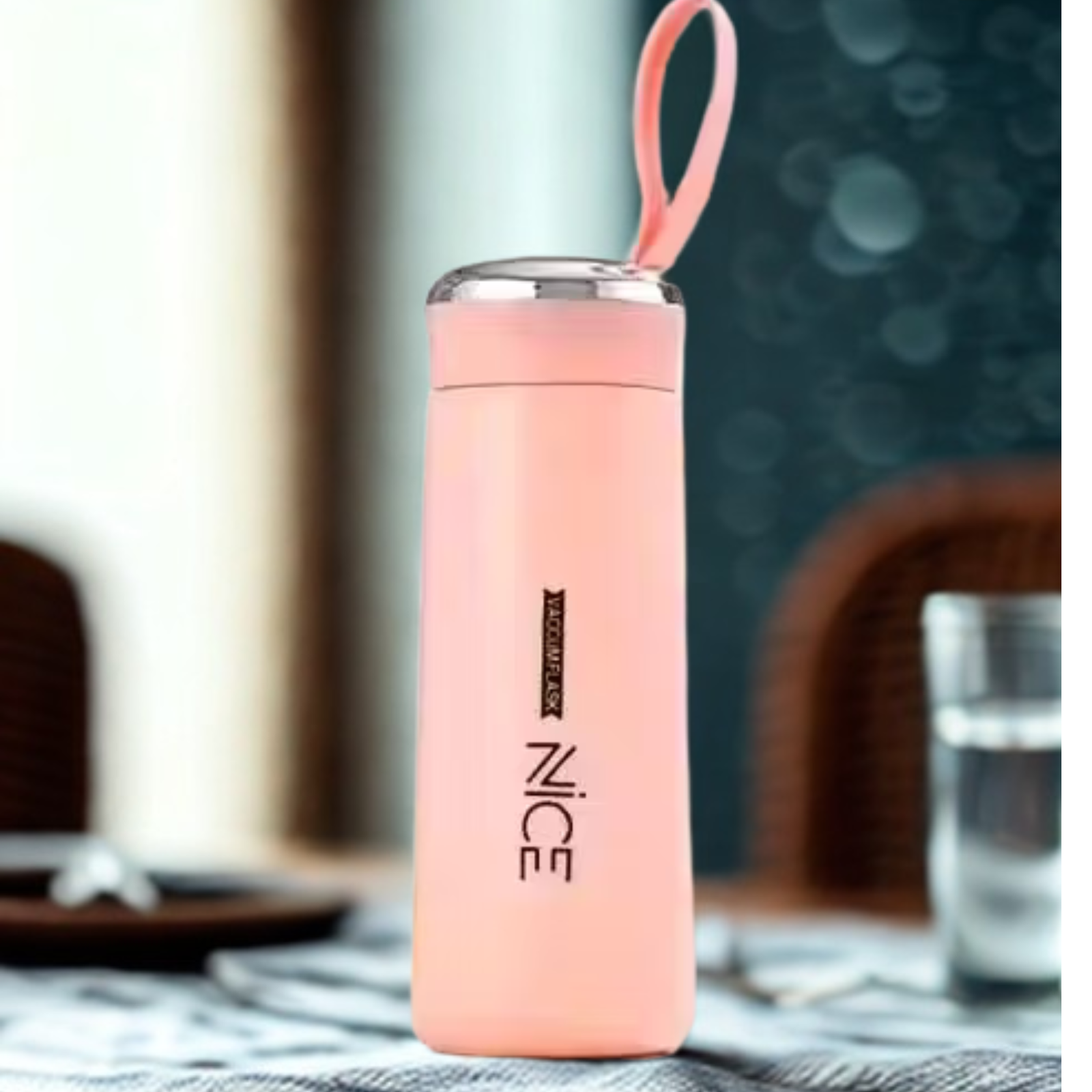 TOP PRODUCT - Nice Glass Water Bottle Set β Pack of 2 , 400ml Leak-Proof, BPA-Free, Stylish & Insulated Hot and Cold Bottles for School, Gym, Office, Home & Travel Use - Image 2
