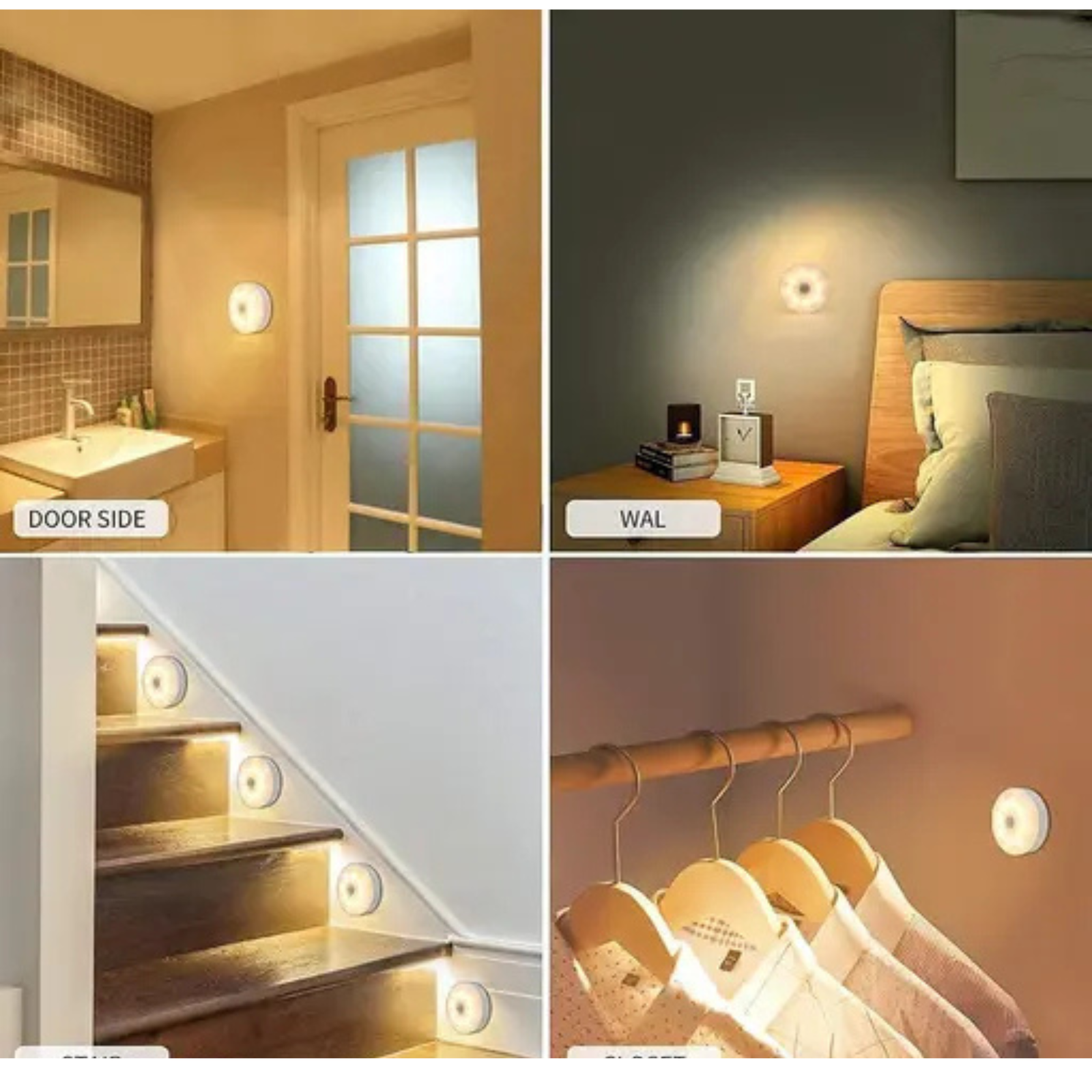 Motion Sensor Light for Home with USB Charging Wireless Self Adhesive LED Body Induction Lamp Sensor Light for Wardrobe Lights Sensor Night Light for Cupboard Stair - Image 2