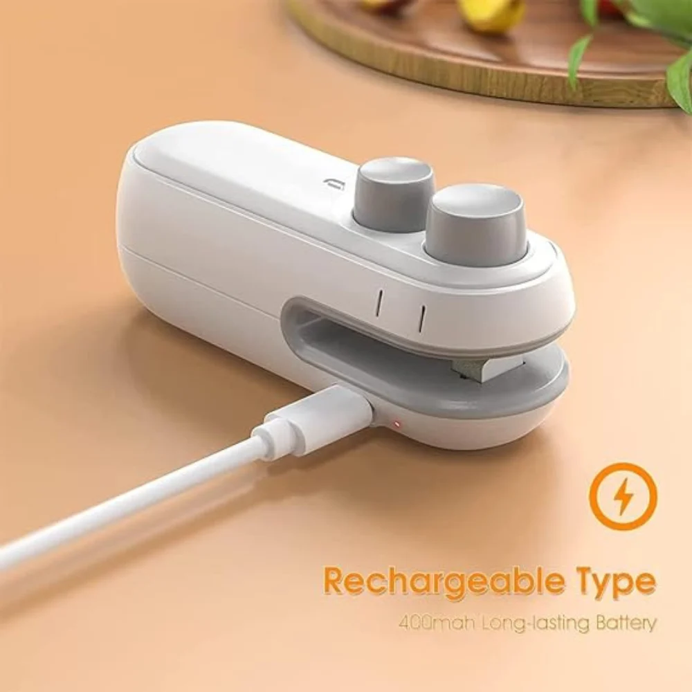 Portable Mini Sealing Machine Handheld Packet Sealer for Food, Snacks, Chips, Fresh Storage, Plastic Bag Sealing Machine PRIMIUM QUALITY -MULTICOLOR - Image 3