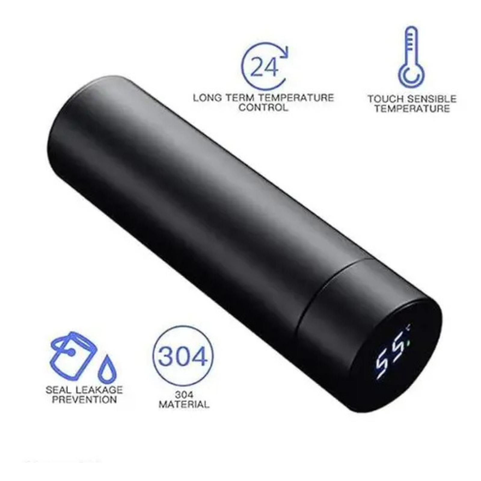 Water Bottle LED Temperature 500 ml Flask | 500 ML | Pack of, 1 | - Image 3