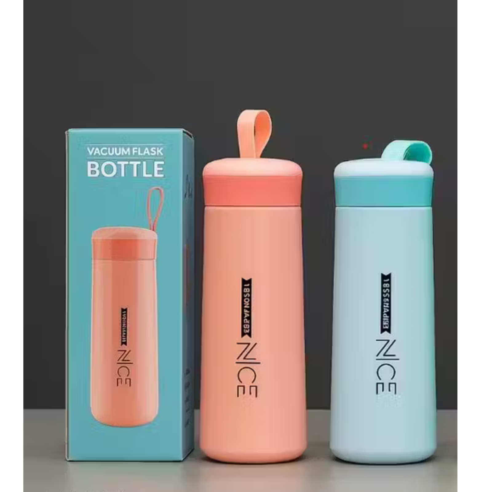 TOP PRODUCT - Nice Glass Water Bottle Set β Pack of 2 , 400ml Leak-Proof, BPA-Free, Stylish & Insulated Hot and Cold Bottles for School, Gym, Office, Home & Travel Use