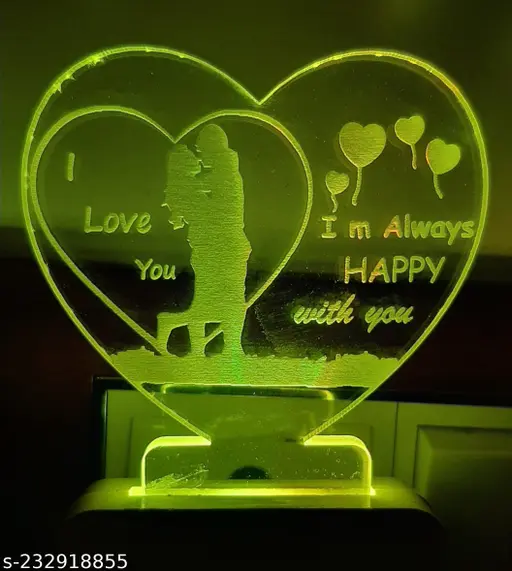 3D LED Portable small Home Décor Multi Colour Changing Night Lamp 7 colour LED plug and play night light Night Lamp